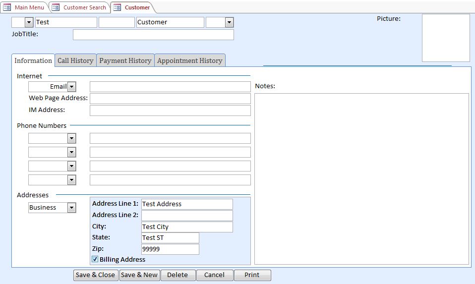 Enhanced Customer Contact CRM Database Template | Contact Database