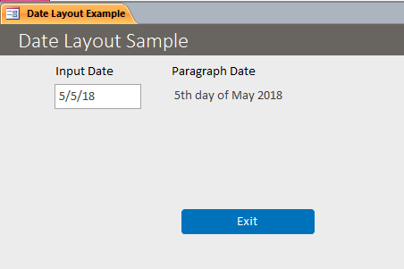 Date Layout Template | Date Layout Database