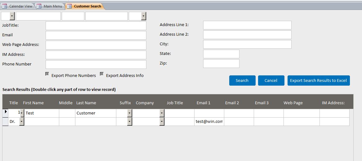 Electrician Enhanced Contact Database Template | Contact Database