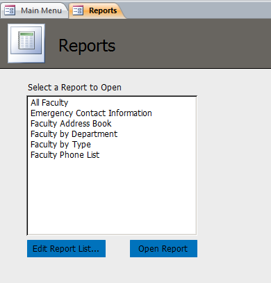 Faculty Template | Faculty Database