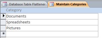 Table Flattener Template | Table Flattener Database
