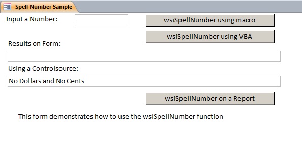 Number to Words | Microsoft Access Sample Code
