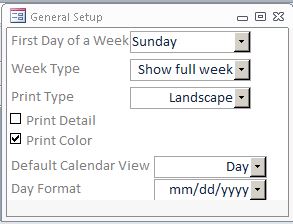 Basic Calendar Scheduling Database Template | Calendar Scheduling System