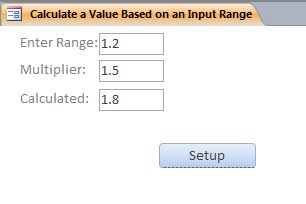 Range Calculation Database