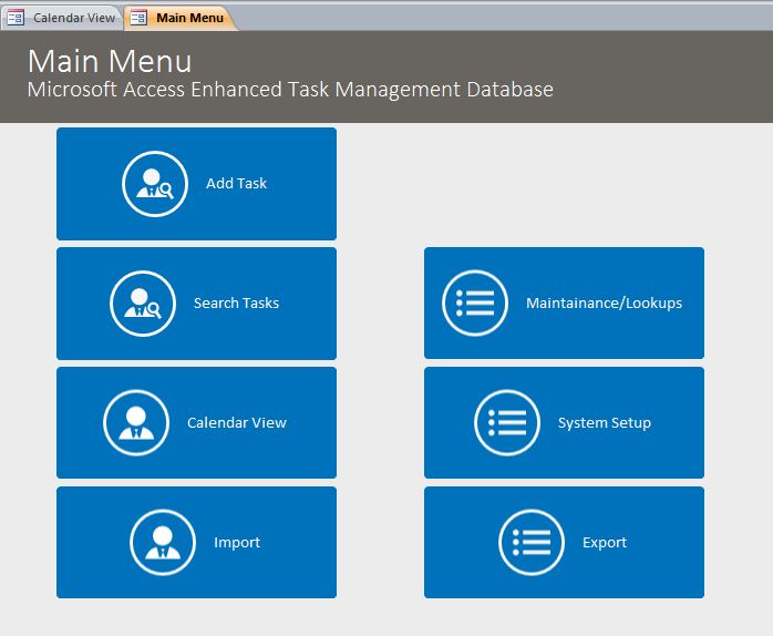 Enhanced Task Management Database Template | Task Tracking Database