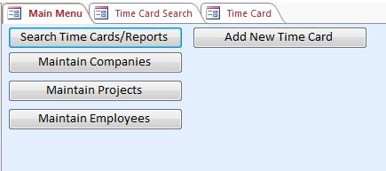 Construction Time Hour/Clock Tracking Template | Tracking Database